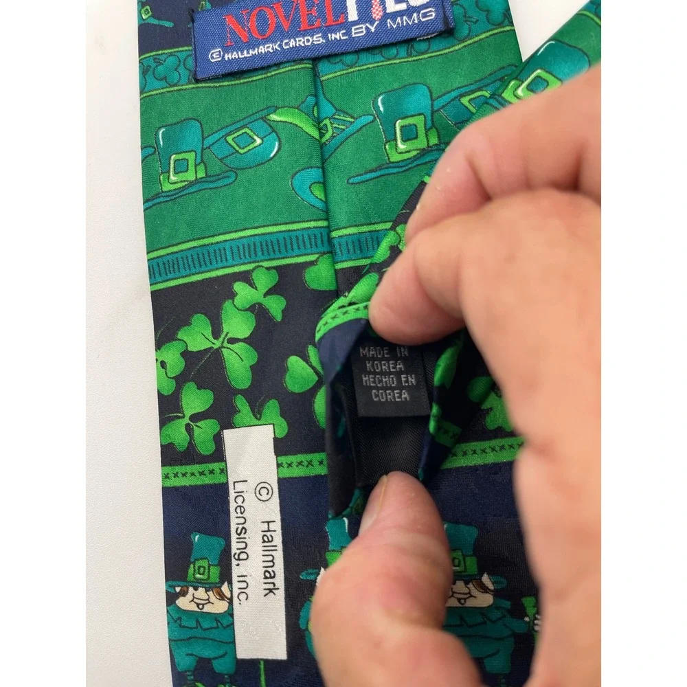 St Patrick's‎ Day Necktie Leprechaun Hats Shamrocks Novelty Tie